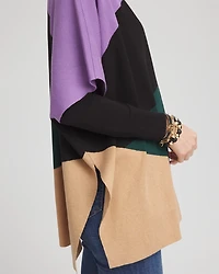 Colorblock Sweater Ruana