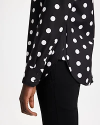 No Iron™ Stretch Polka Dot Shirt