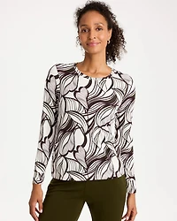 Zenergy® Soft Brushed Printed Top