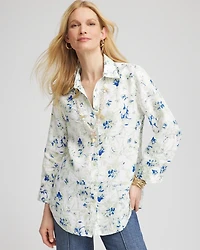 No Iron™ Floral Linen Shirt
