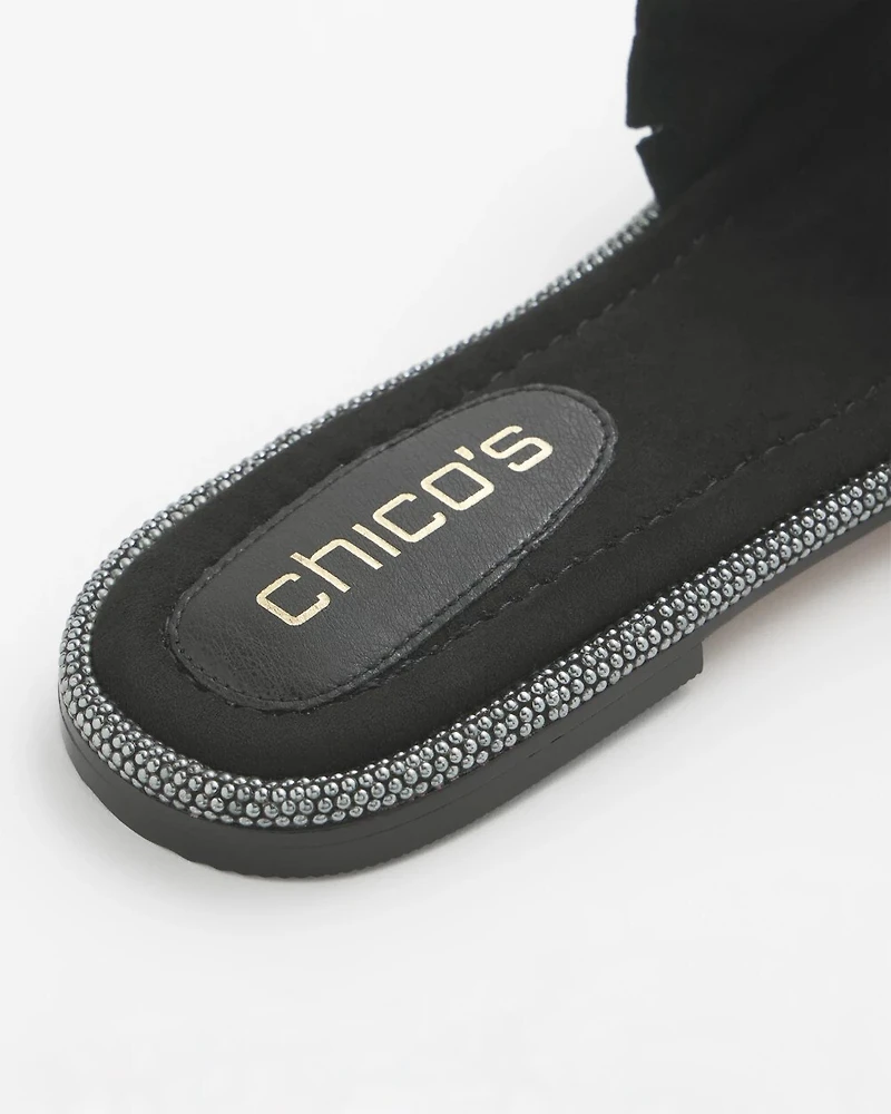 Suede Slides