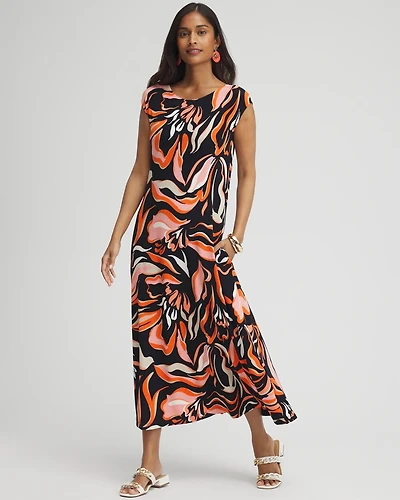 Travelers™ Floral V-Back Maxi Dress