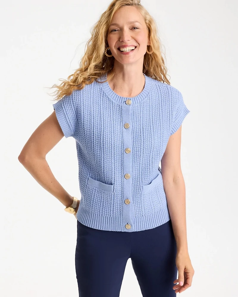 Button-Up Sweater Vest
