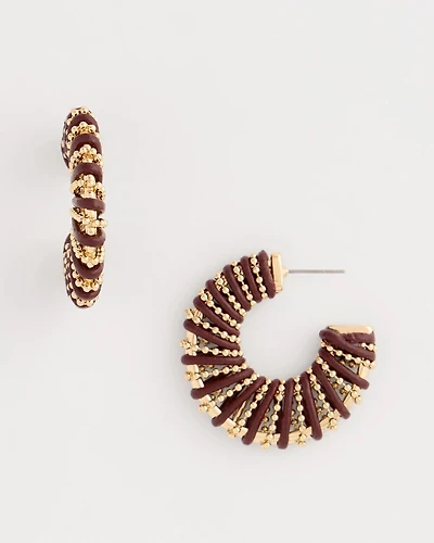 Wrapped Hoop Earrings