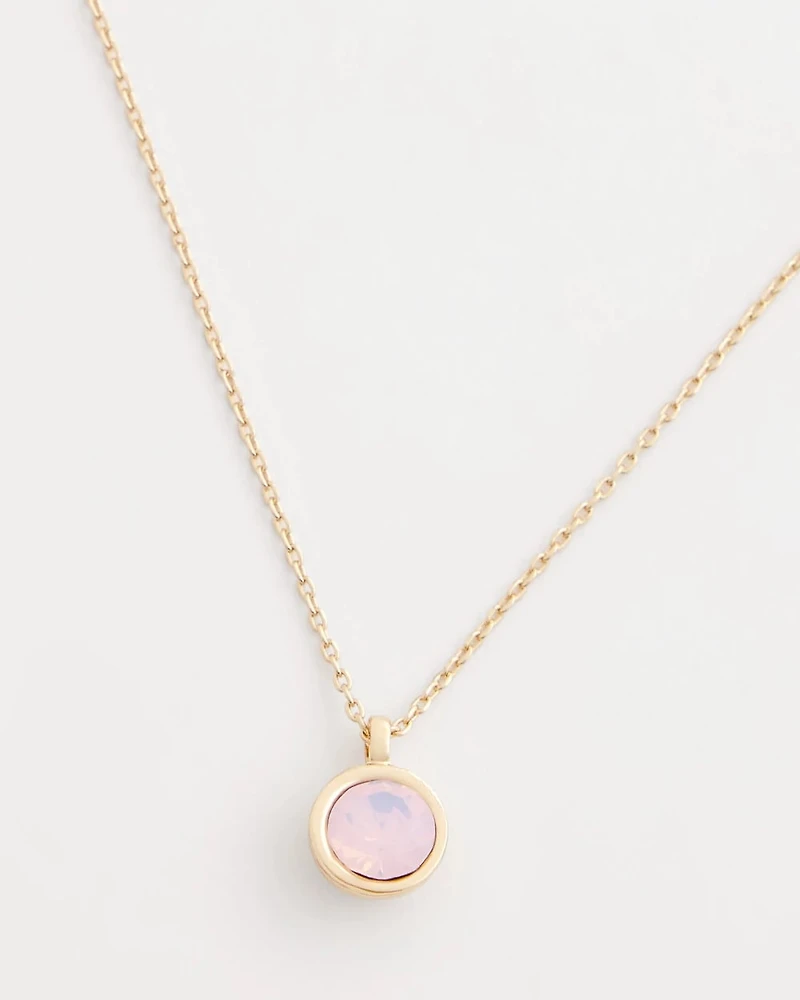 Pink Fine Single Strand Necklace