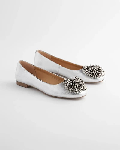 Omega Beaded Ballet Flats