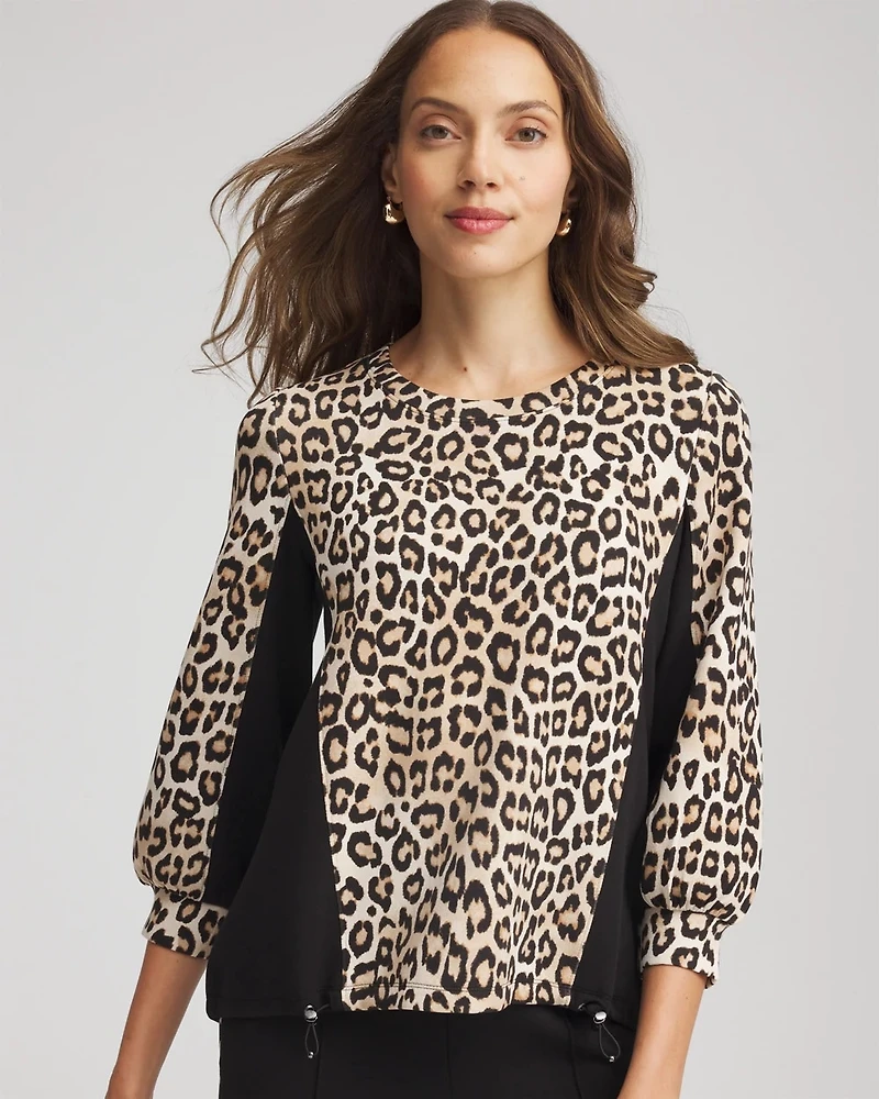 Zenergy® Scuba Animal-Print Bungee Top