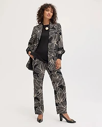 Ginkgo Crepe Tapered Ankle Pants