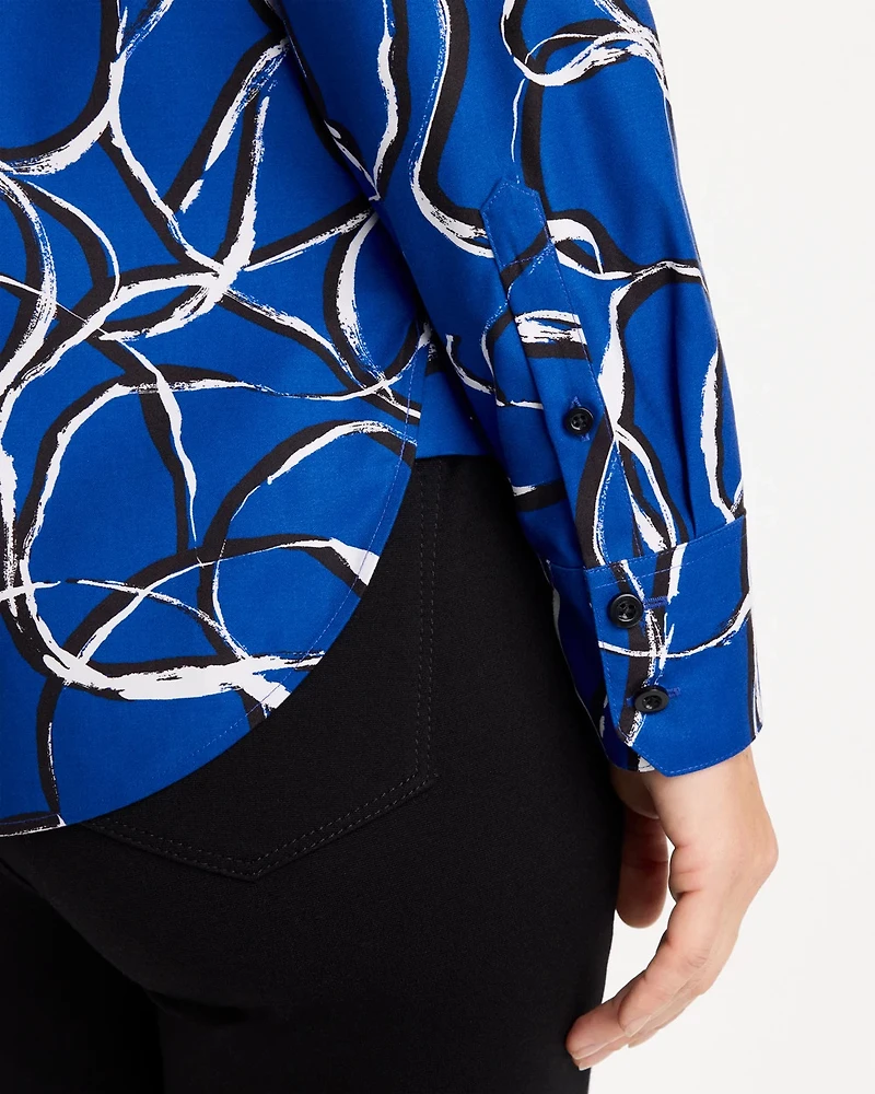 No Iron™ Stretch Printed Shirt