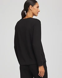 Zenergy® Scuba Rhinestone Pullover Top