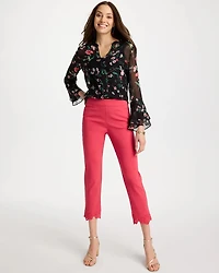 Embroidered Brigitte™ Slim Crop Pant