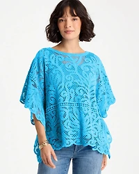 Cotton Crochet Lace Poncho