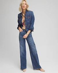 Peplum Jean Jacket