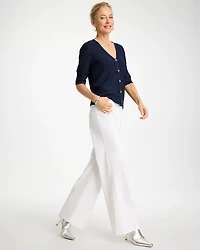 Stitchy Sequin V-Neck Cardigan