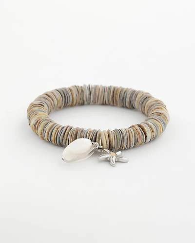 Agate Stretch Charm Bracelet