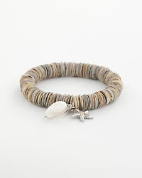 Agate Stretch Charm Bracelet