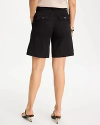 Emme Fly Front Sateen Shorts