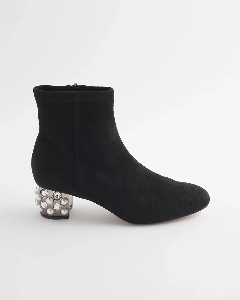 Danika Embellished Vegan Suede Boots