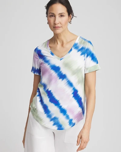 Zenergy® Tie-Dye V-Neck Tee