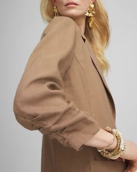 Linen Stretch Blazer