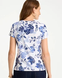 Jolene Cotton Stretch Cap Sleeve Tee