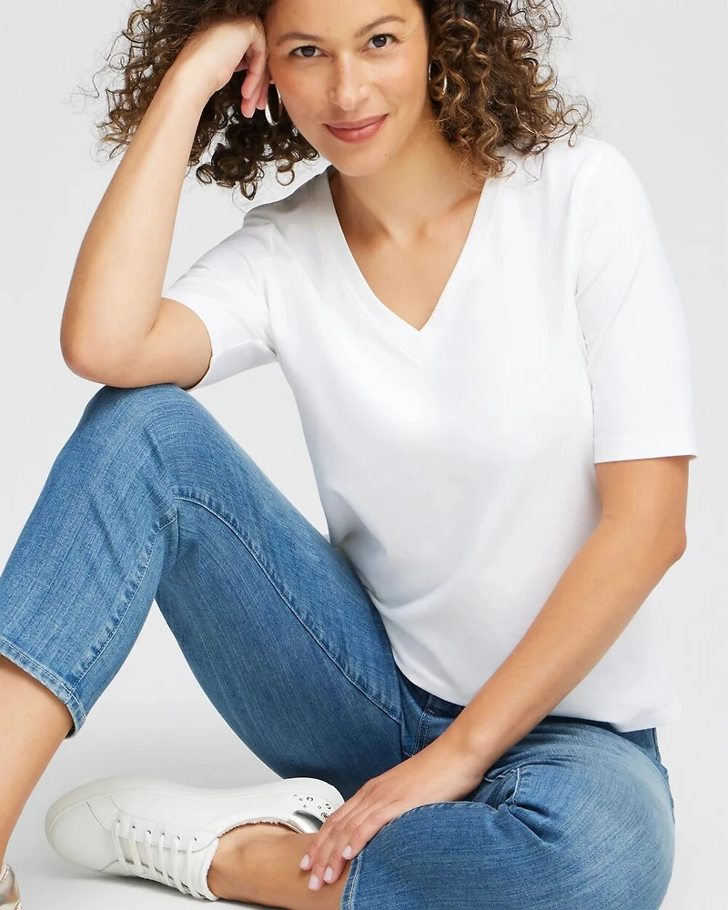 Elbow-Sleeve Perfect Tee