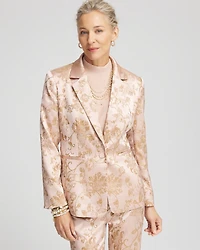 Satin Jacquard Blazer