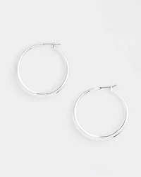Cassie Silver-Tone Hoop Earrings