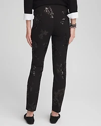 Juliet Floral Sequin Ankle Pants