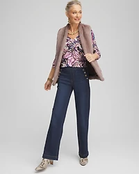 Paisley V-Neck Pullover Sweater