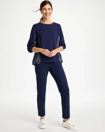 Zenergy® French Terry Pull-On Ankle Pants