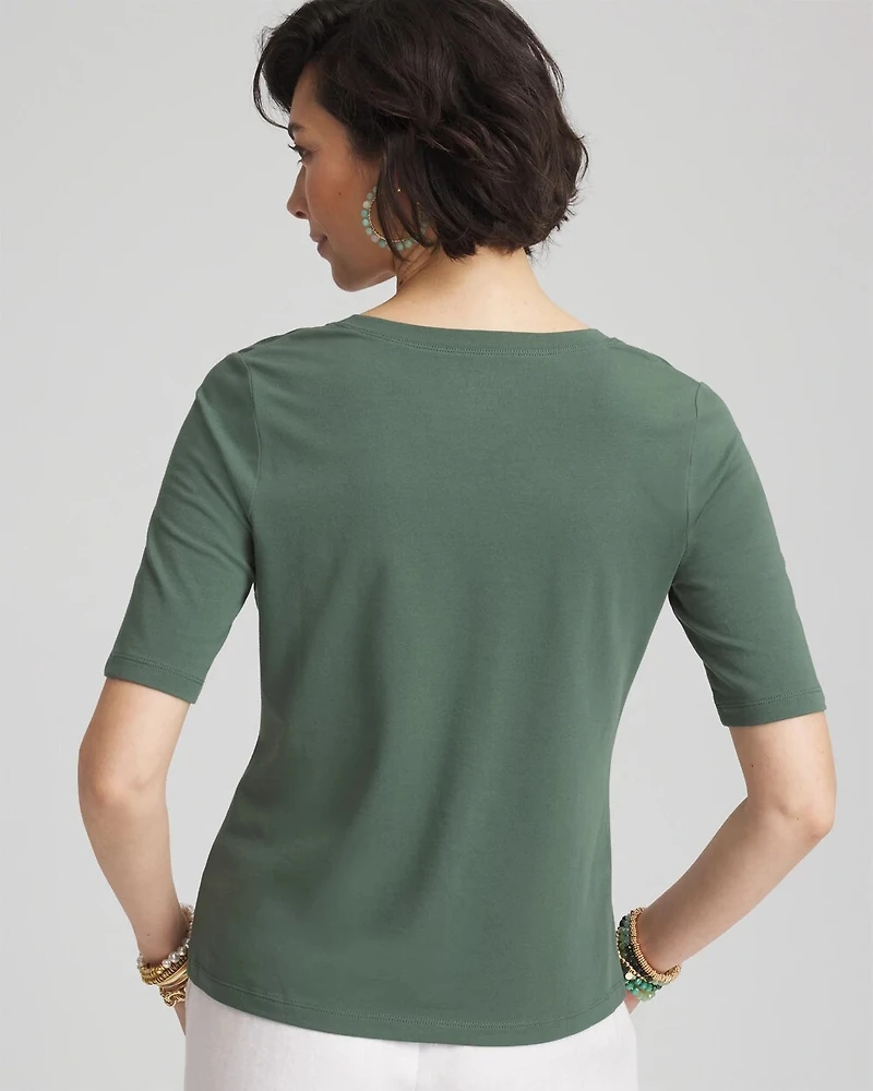 Elbow-Sleeve Perfect Tee