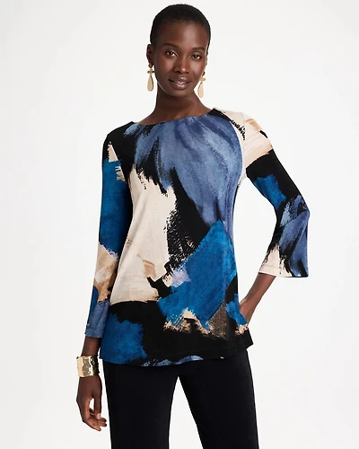Travelers™ Brushed Colorblock Tunic