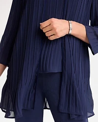 Travelers™ Pleated Chiffon Cardigan