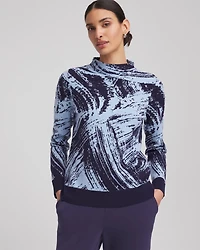 Zenergy® Luxe Sketch Funnelneck Top