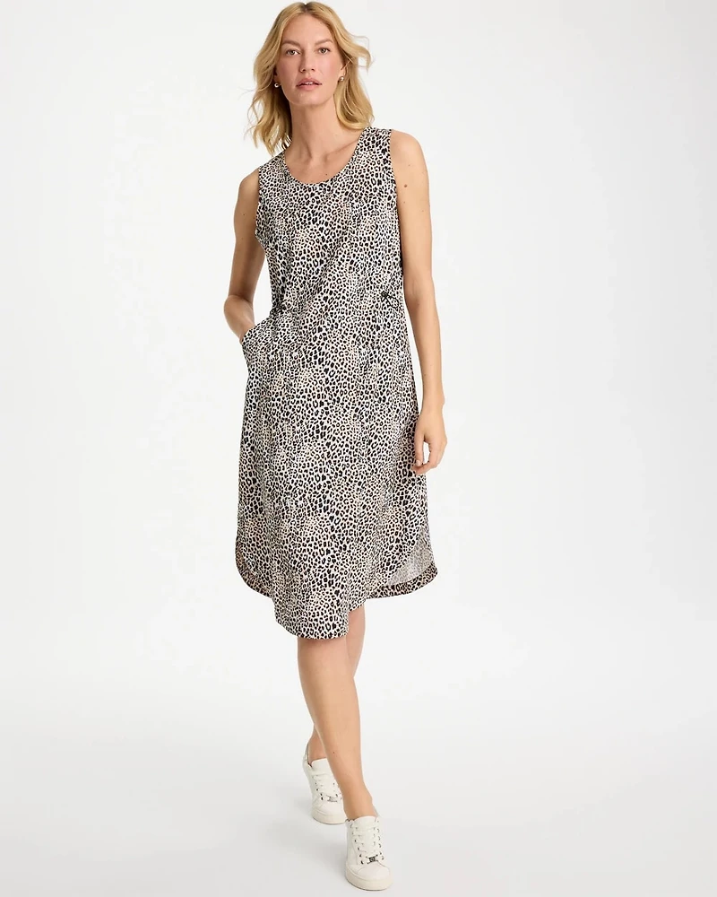 Zenergy® UPF Sleeveless Animal Bungee Dress