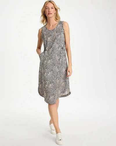 Zenergy® UPF Sleeveless Animal Bungee Dress