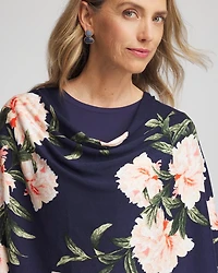 Asymmetrical Convertible Sweater Poncho