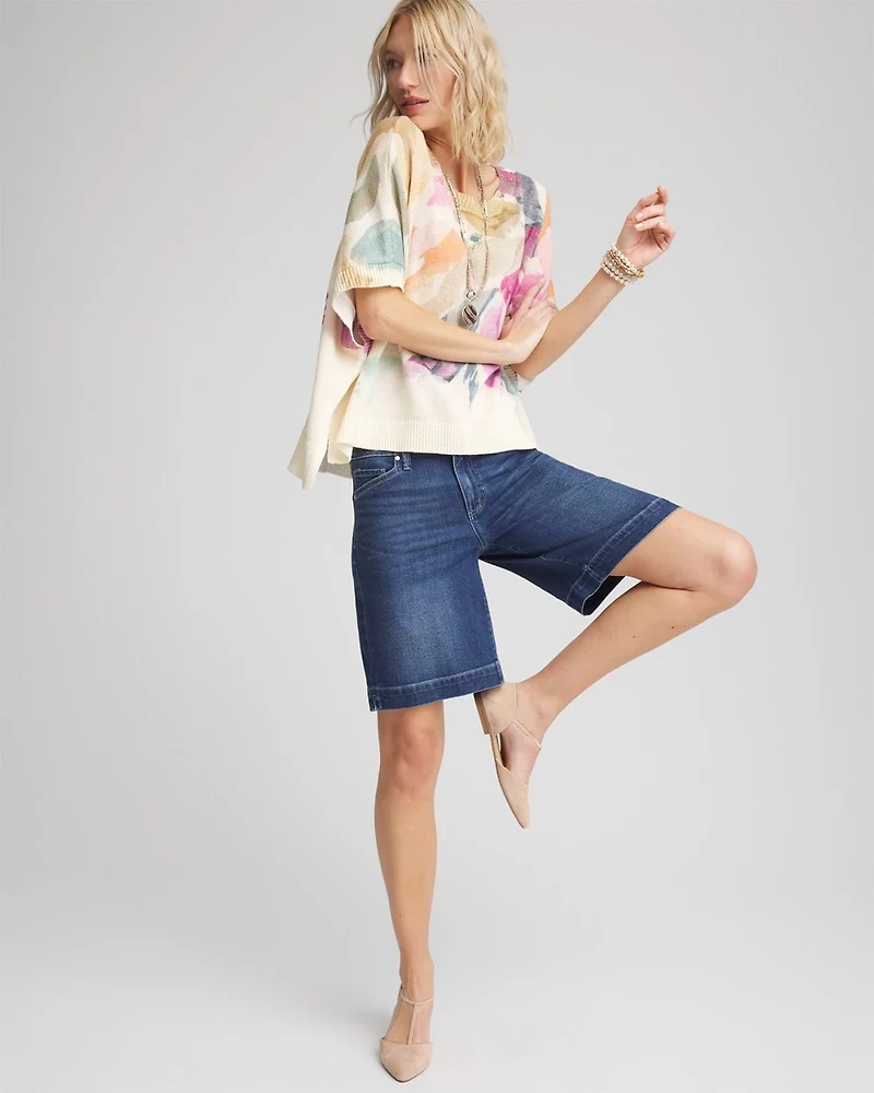 Denim Trouser Shorts
