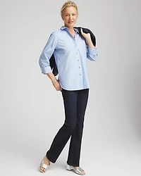 No Iron™ Striped Jacquard Sateen Shirt