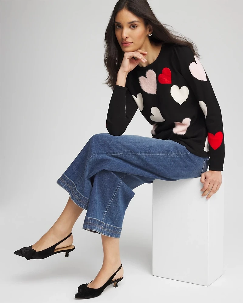 V-Day Multi-Heart Pullover