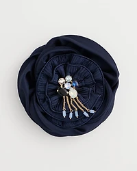 Bejeweled Flower Brooch