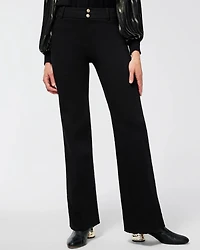 Trapunto Wide Leg Pants