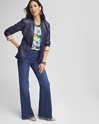 Buttery-Soft Faux Leather Peplum Jacket
