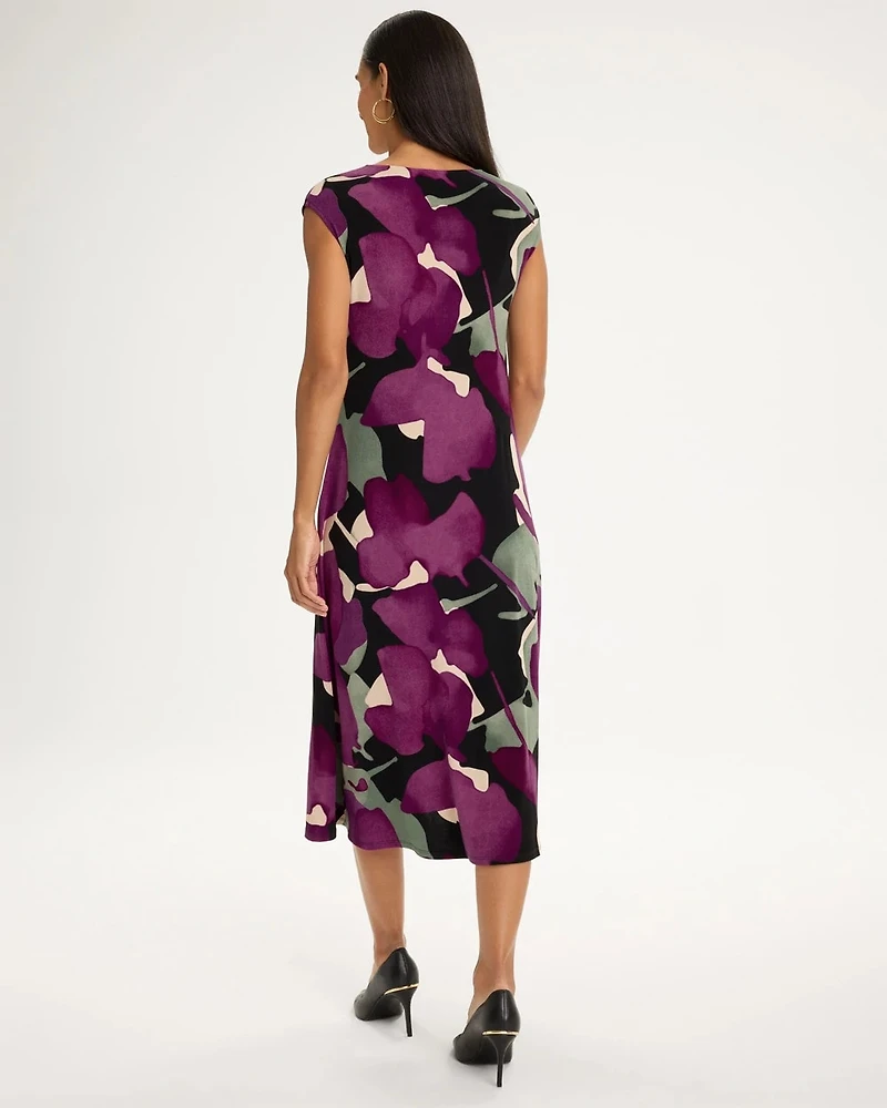 Travelers™ Twist Neck Midi Dress