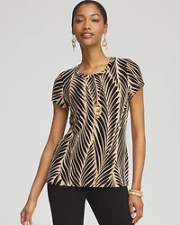 Travelers™ Palm-Frond-Motif Top