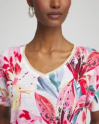 Lily Sweater Trim Linen Tee