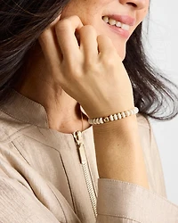 Neutral Round Stretch Bracelet