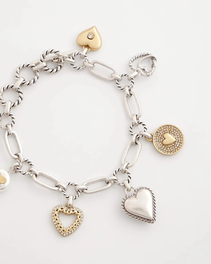 Heart Charm Bracelet