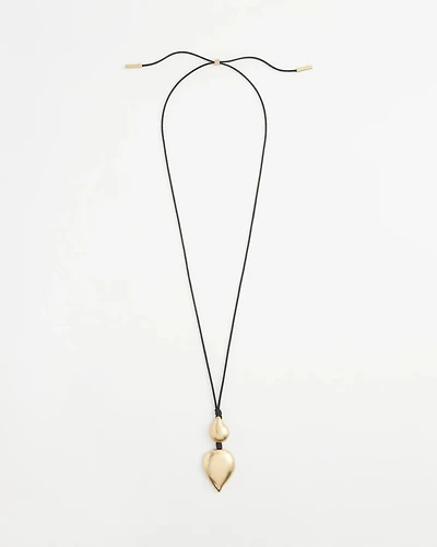 Ash Gold Teardrop Pendant